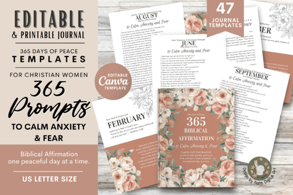 365 Biblical Affirmation to Calm Anxiety for Other Educational Templates
