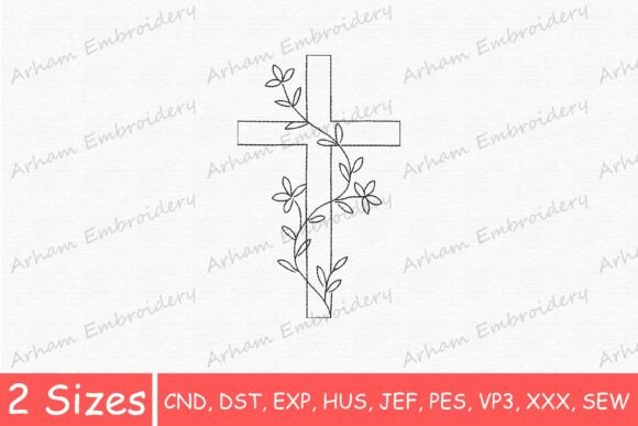 Botanical Christian Cross