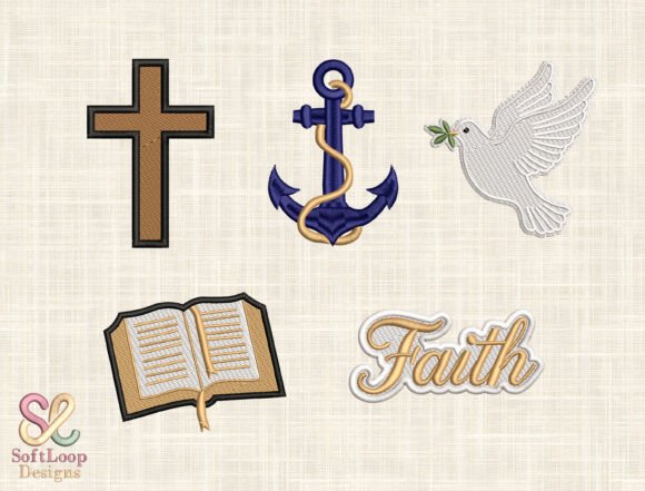 Christian Embroidery Design Bundle for Local Branding