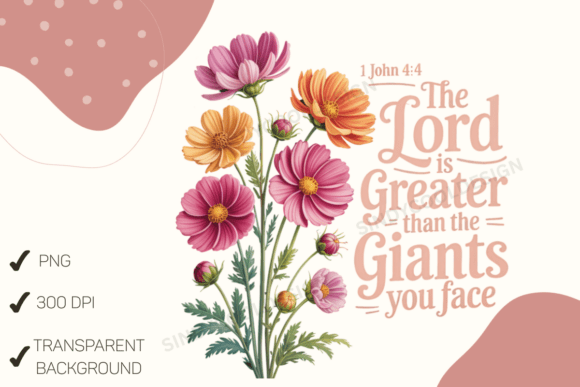 Christian Floral Ohn 4 4 Bible Verse