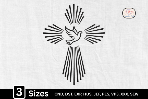 Christian Radiant Cross for Local Business Branding