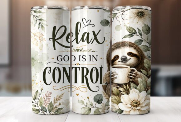 Christian Sloth Coffee 20oz Tumbler Wrap