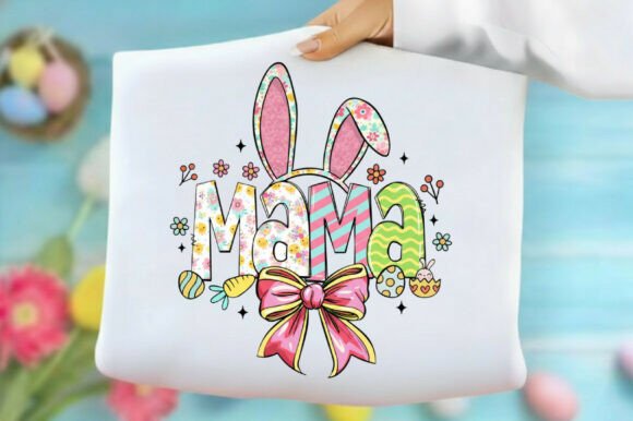 Easter Mama Bunny Coquette Png Illustrations