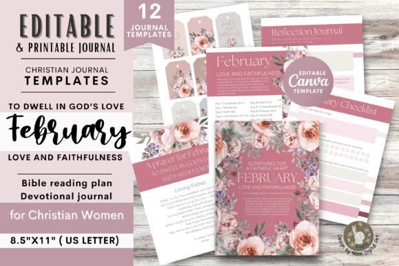 February Bible Reading Devotional Print Templates