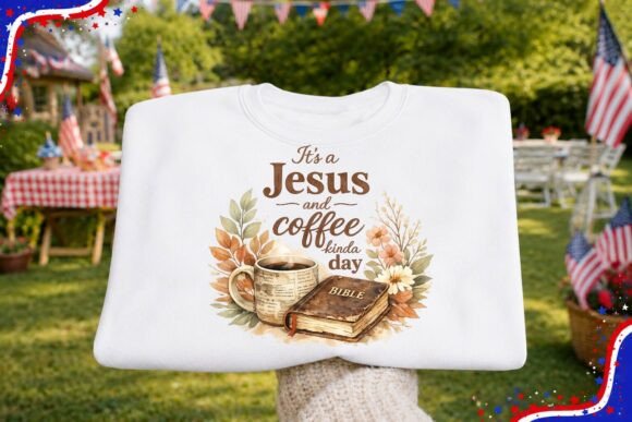 Jesus and Coffee Kinda Day PNG Clipart