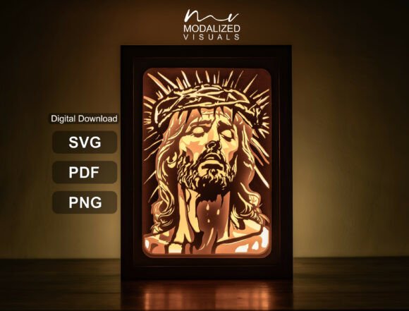 Jesus Lightbox Shadow Box for Editorial Design