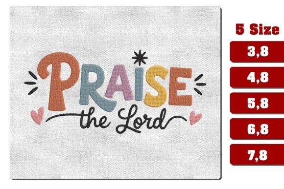 Praise the Lord Christian Embroidery PES for Thanksgiving Crafting