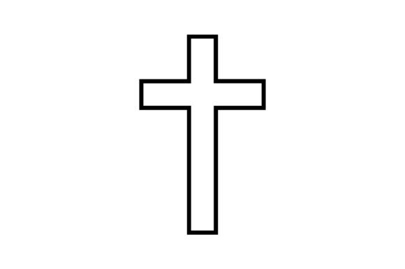 Simple Christian Cross SVG for Crafts