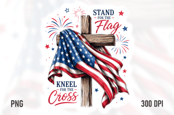 Stand for Flag Cross PNG in Crafts
